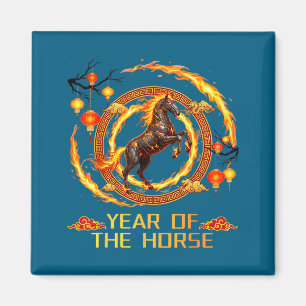 Shirt Chinese Fire Horse Magnet