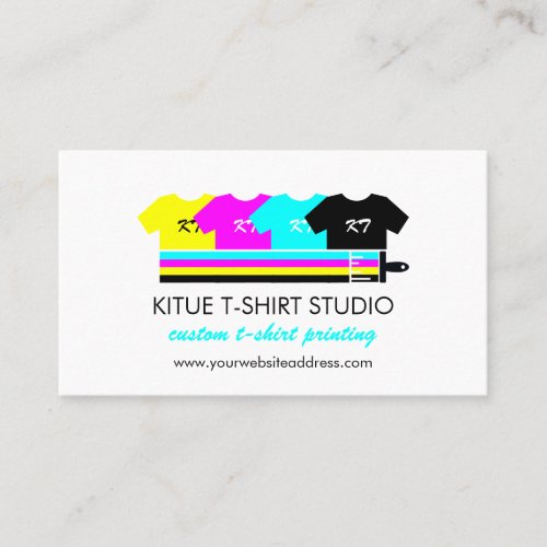 Shirt Clothing Apparel Store Print on demand Business Card