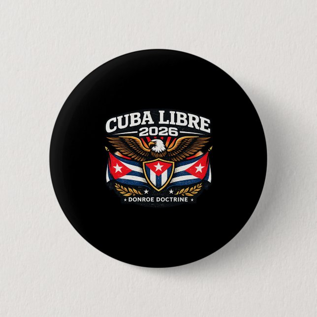 Shirt Cuba Cuba Libre Donroe Doctrine Button (Front)
