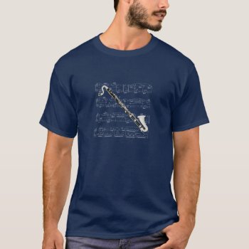 Shirt (dark) - Bass Clarinet - Pick Your Color by inpMusicAndArt at Zazzle