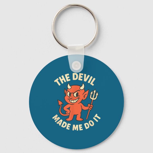 Shirt Devil It Halloween Keychain (Front)