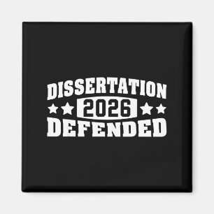 Shirt Dissertation Defended Phd Edd Doctorate Magnet