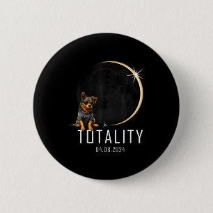 Shirt Dog Total Solar Eclipse Totality Button