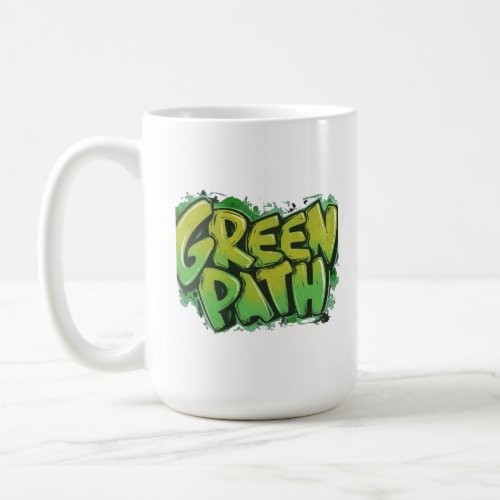 shirt features the text Green Path Coffee Mug