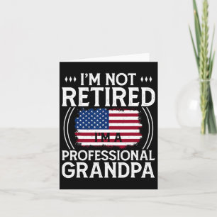 Shirt For Men Funny Fathers Day Retired Grandpa Card