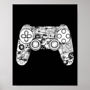 Shirt Gaming Shirts For Men Boys Video Game Contro Poster