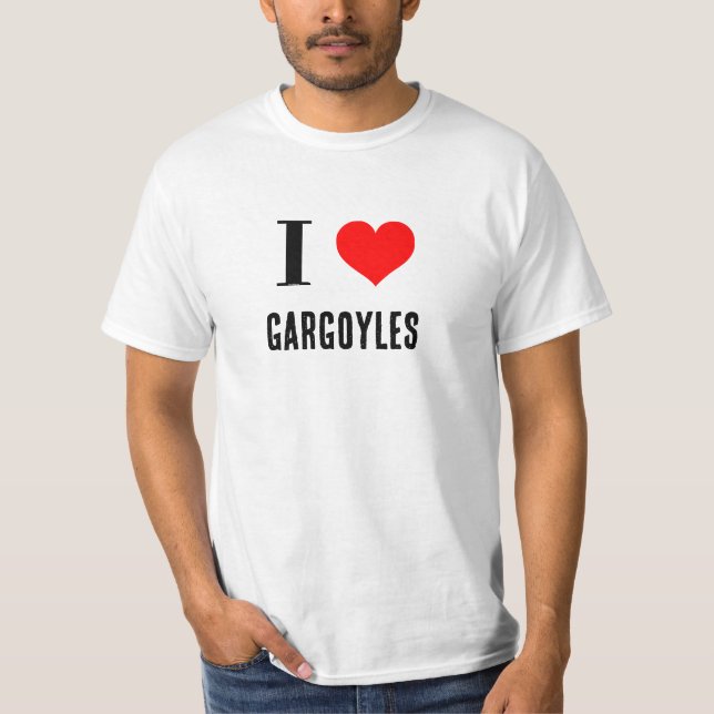 Shirt - I Heart gargoyles (Front)
