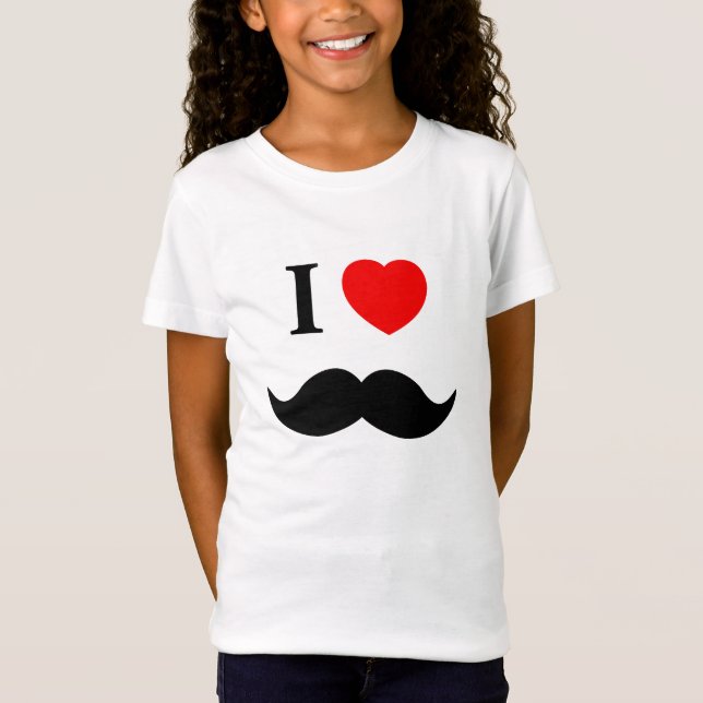 shirt I Love Moustache (Front)