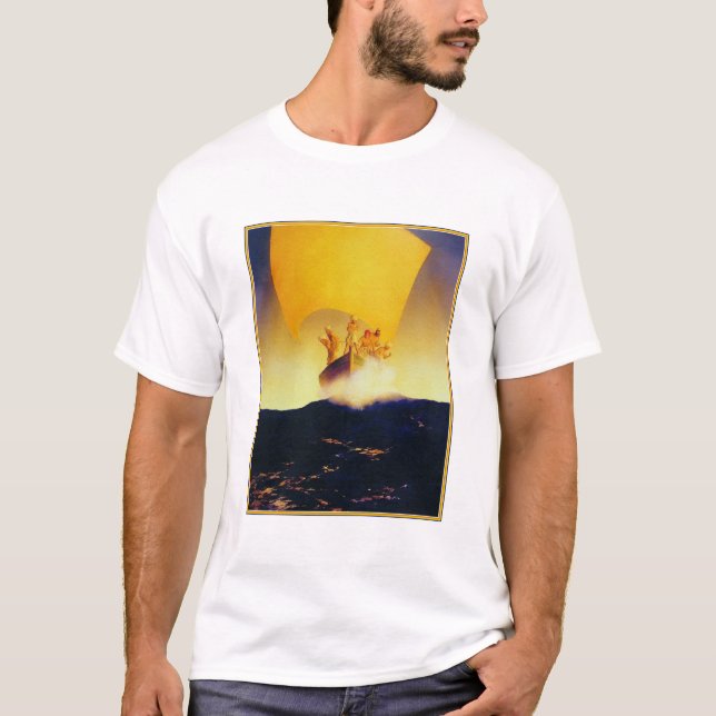 Shirt:  Pirate Ship - by Maxfield Parrish T-Shirt (Front)