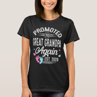 Shirt Promoted Great Grandpa Again Est