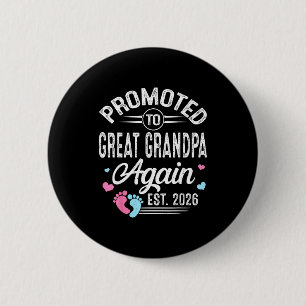Shirt Promoted Great Grandpa Again Est Button
