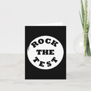 Shirt Rock The Test Men Women School Card