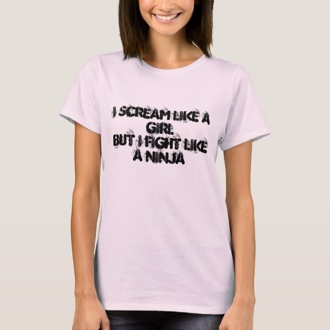 Shirt scream like a girl (Front)