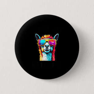 Shirt Solar Eclipse Llama April 8 Button