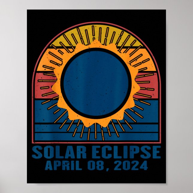 Shirt Solar Eclipse Total Solar Eclipse Poster (Front)