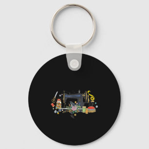 Shirt Things Spare Time Sewing Quilting Keychain