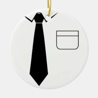 Shirt & Tie Ceramic Ornament