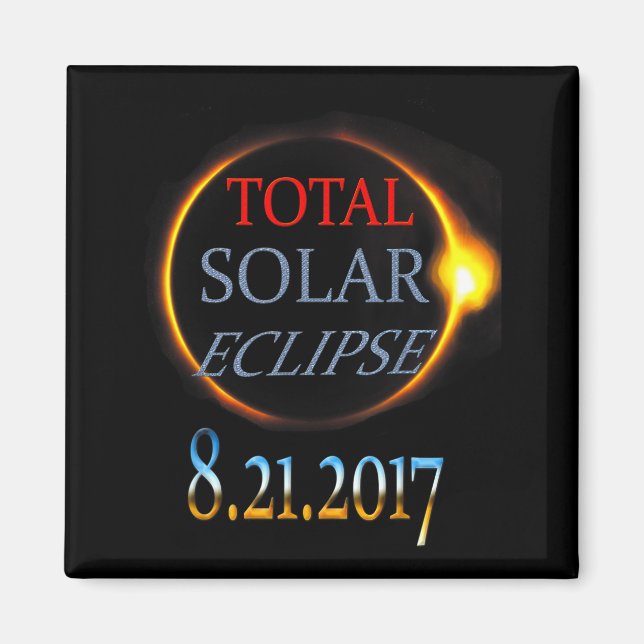 Shirt Total Solar Eclipse 2017 Magnet (Front)