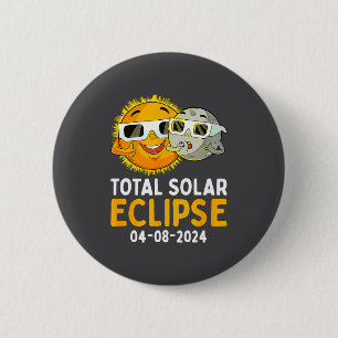 Shirt Total Solar Eclipse April 8 Button