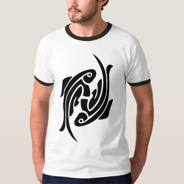 Shirt - Tribal Zodiac Fish (Front)