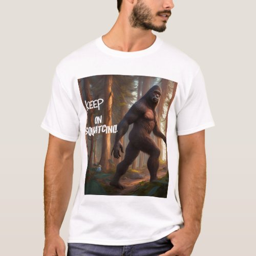 Shirt with Bigfoot