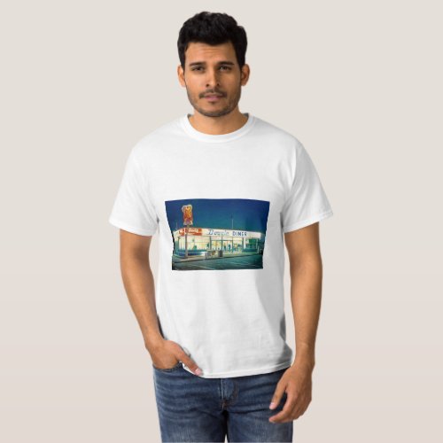 Shirt with picture of a Doggie Diner restaurant