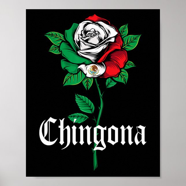 Shirt Women Girl Teen Mexico Mexican American Flag Poster (Front)