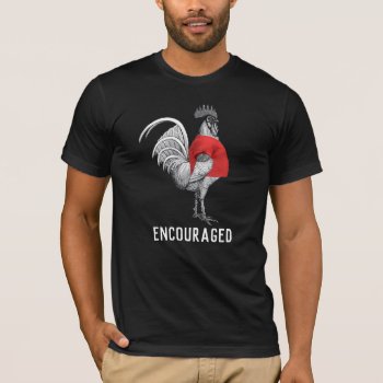 Shirtcocking Encouraged (white Text) Funny T-shirt by Angharad13 at Zazzle