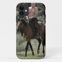 Shirtless Putin Rides a Horse