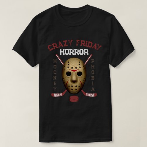 Shirts for men and women hockey horror phobia