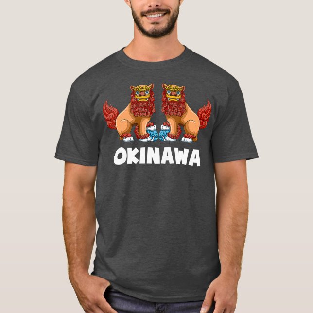 Shisa Dog  Guardian Lions Okinawa Japan Gift T-Shirt (Front)