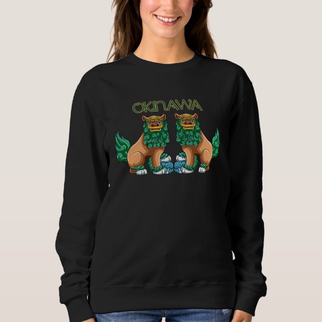 Shisa Dog  Guardian Lions Okinawa Japan Sweatshirt (Front)