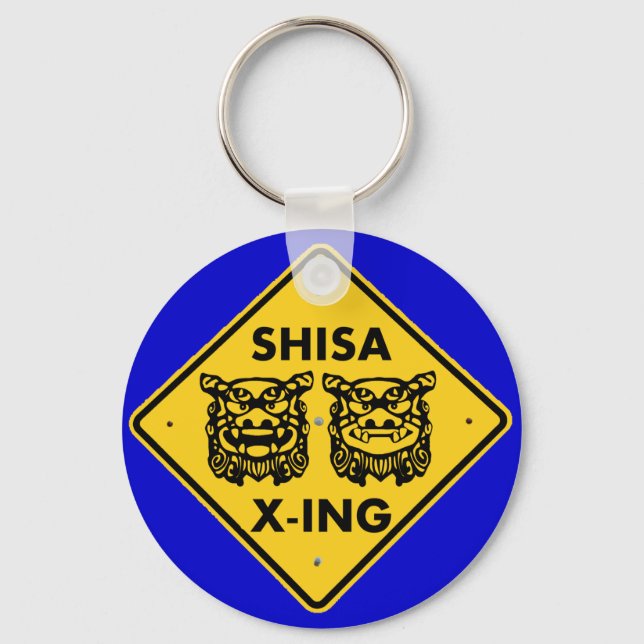 Shisa X-ing Keychain (Front)