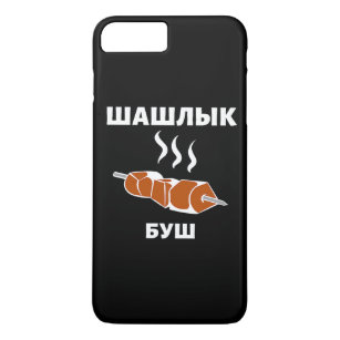 Shish kebab grilling Russia Russian cuisine saying iPhone 8 Plus/7 Plus Case