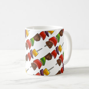 Shish Kebab Summer Vegetable Skewer Food Grilling Coffee Mug