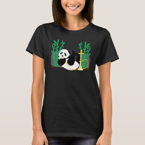 Shisha Panda Hookah Steam Smoking T_Shirt