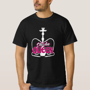 Shisha Queen Water Pipe Hookah Lovers Ladies T-Shirt