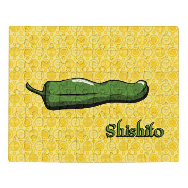 Shishito Chili Pepper Acrylic Puzzle (Puzzle Horizontal)