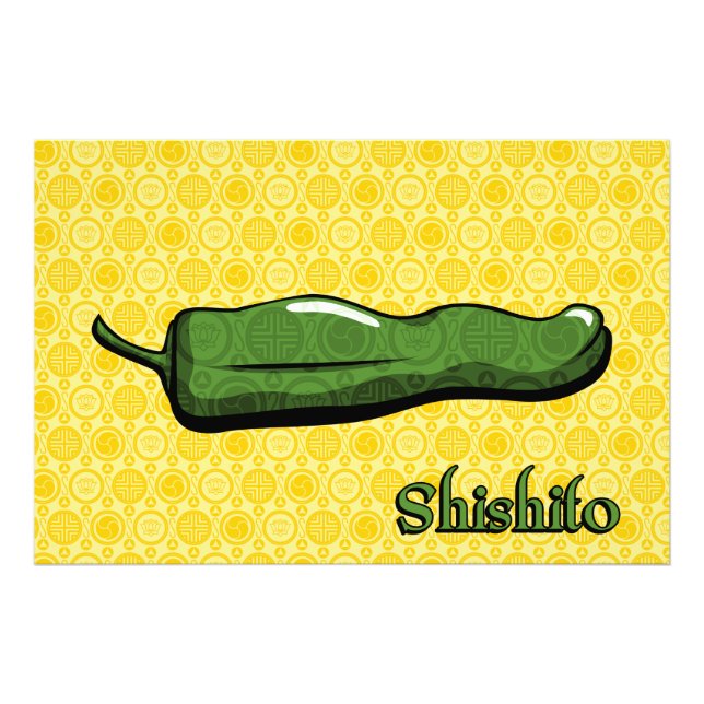 Shishito Chili Pepper Art Print (Front)