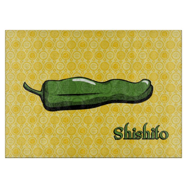 Shishito Chili Pepper Cutting Board (Front)