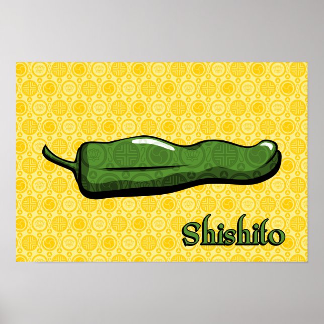 Shishito Chili Pepper Poster (Front)