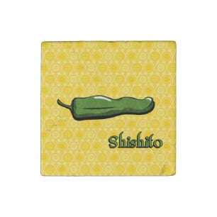 Shishito Chili Pepper Stone Magnet