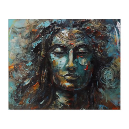 Shiva acrylic wall art