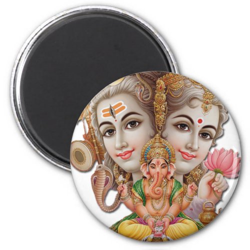 Shiva and family magnet