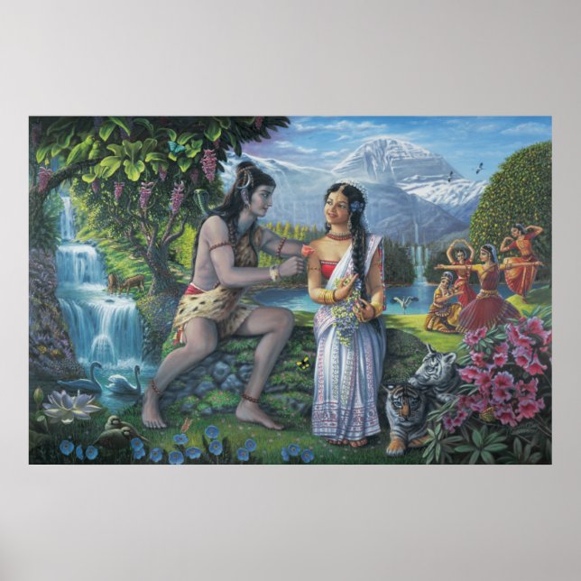 Shiva and Parvati -36 X 24 in. Print (Front)