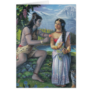 Shiva and Parvati - The All-Auspicious Couple Cards
