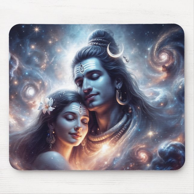 Shiva and Shakti cosmic love Mouse Pad (Front)
