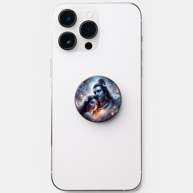 Shiva and Shakti cosmic love PopSocket (Front)