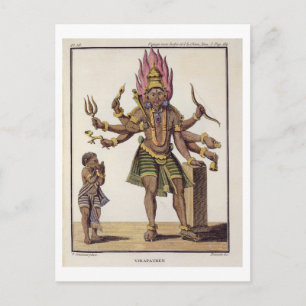 Shiva as Virapatren, Lord with the ill-formed Evil Postcard