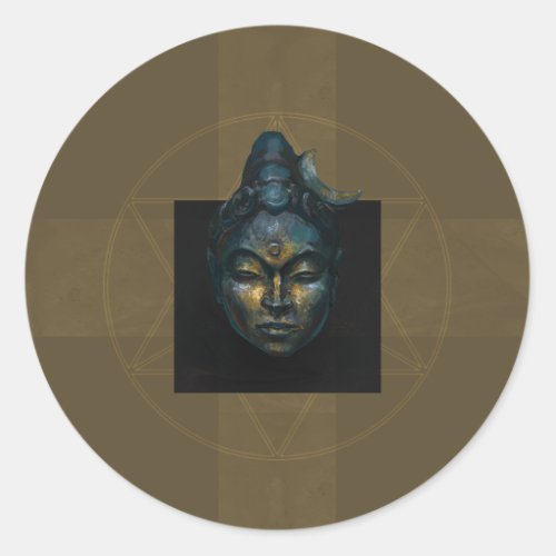 Shiva Classic Round Sticker